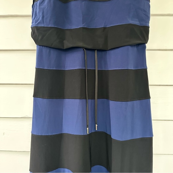 WHITE House Black Market Striped Halter Neck Dress - Picture 4 of 8